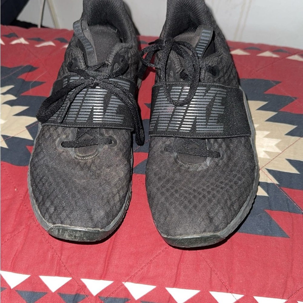 Nike Black Athletic Shoes with Mesh Upper and Slip-On Design